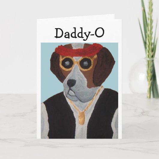 Carte Joyeuse fête des Pères, Papa Saint-Bernard ! (Devant)