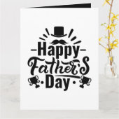 Carte Joyeuse Fête des Pères personnalisable (Fleur jaune)