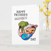 Carte Joyeuse Fête des Pères Petaradeurs Drôle Blague de (Fleur jaune)