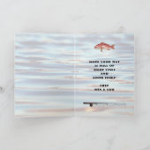 Carte Joyeuse Fête des Pères Poisson Rouge Snapper (Intérieur)