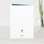 Carte Joyeuse Fête des Pères simple moderne bleu (Dos)