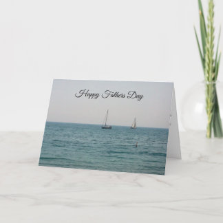 Carte Joyeuse Fête des Pères Voiliers