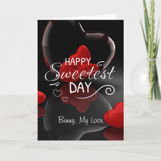 Carte Joyeuse Fête des plus doux avec message personnali (Devant)