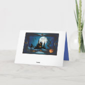 Carte Joyeuse fête d'Halloween "Traite ou Tic" (Dos)