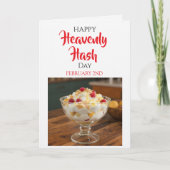 Carte Joyeuse fête du Heavenly Hash ! 2 février (Devant)
