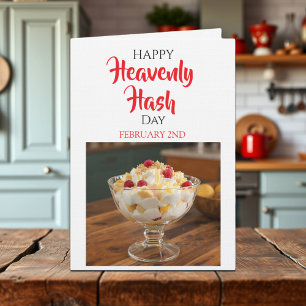 Carte Joyeuse fête du Heavenly Hash ! 2 février
