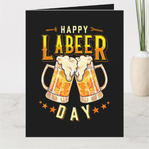 Carte Joyeuse fête du Labeer drôle de fête du Travail