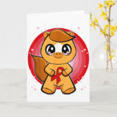 Carte Joyeuse fête du marmotte  (Fleur jaune)
