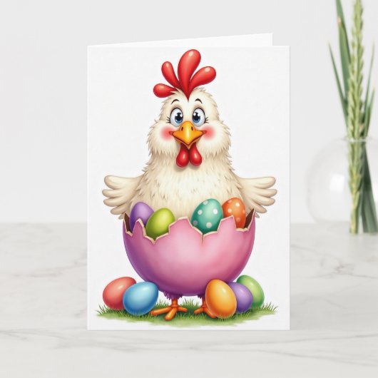 Carte Joyeuse Fête du Nouveau Poussin (Devant)