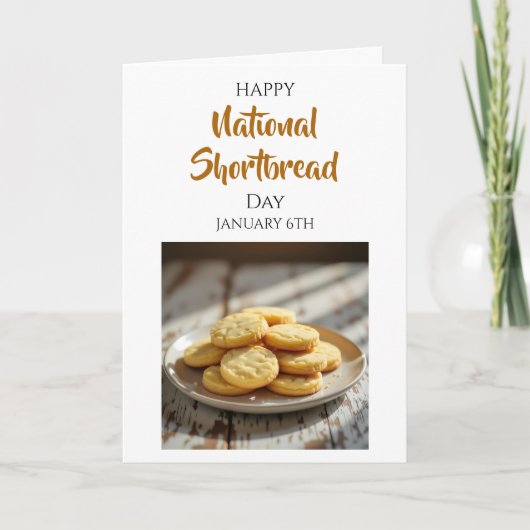 Carte Joyeuse Fête du Shortbread | 6 janvier (Devant)