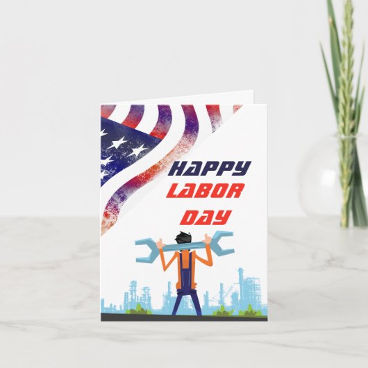 Carte Joyeuse fête du Travail  (Devant)
