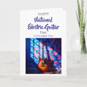 Carte Joyeuse Fête nationale de la guitare électrique !  (Devant)
