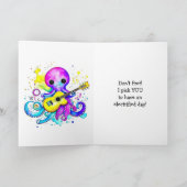 Carte Joyeuse Fête nationale de la guitare électrique !  (Intérieur)