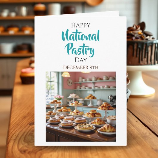 Carte Joyeuse Fête nationale de la pâtisserie | 9 décemb