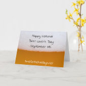 Carte Joyeuse Fête nationale des amateurs de bière, Jour (Fleur jaune)