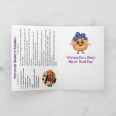 Carte Joyeuse Fête nationale des crêpes aux myrtilles !  (Intérieur)