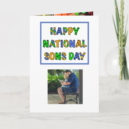 Carte Joyeuse Fête Nationale des Fils | 28 septembre (Devant)