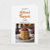 Carte Joyeuse Fête Nationale des Flapjacks | 7 mars (Devant)