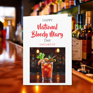 Carte Joyeuse Fête nationale du Bloody Mary   1er janvie