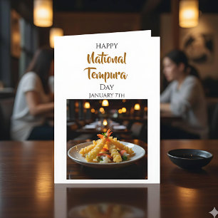 Carte Joyeuse Fête nationale du Tempura 7 janvier