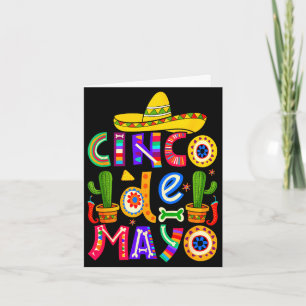Carte Joyeuse fiesta de cinq mai équipe 5 mai mexicaine