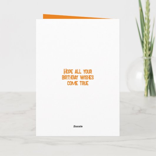 Carte Joyeuse fille d'anniversaire en droit photo violet (Dos)