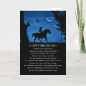 Carte Joyeuse fille d'anniversaire et cheval Profitez de (Devant)