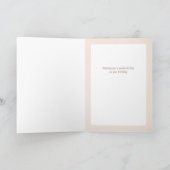 Carte Joyeuse fille d'anniversaire personnalisée (Intérieur)