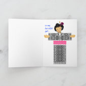 Carte Joyeuse fille japonaise anniversaire (Intérieur)