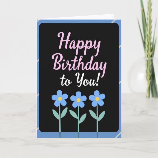 Carte Joyeuse Fleur (Devant)