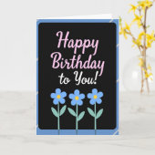 Carte Joyeuse Fleur (Fleur jaune)