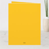 Carte Joyeuse Fleur d'anniversaire Retro joyeux (Dos)