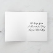 Carte Joyeuse Fleur du 36e anniversaire (Intérieur)