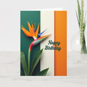Carte Joyeuse Fleur Exotique