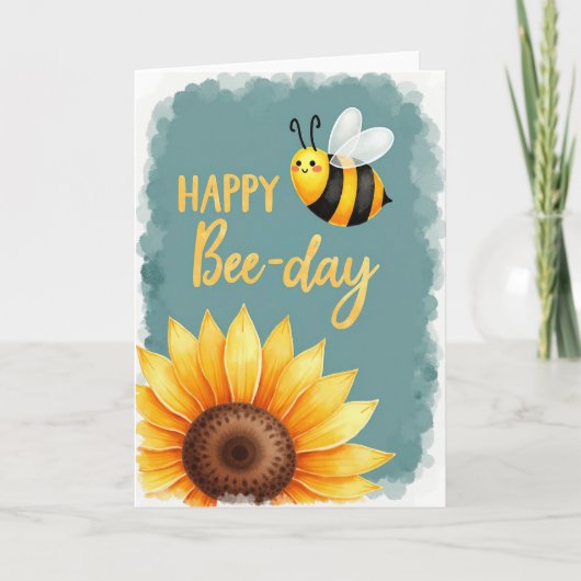 Carte Joyeuse Fleur Insecte (Devant)