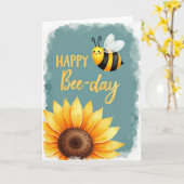 Carte Joyeuse Fleur Insecte (Fleur jaune)