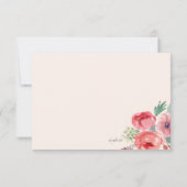 Carte Joyeuse Floral RSVP (Dos)