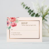 Carte Joyeuse Floral RSVP (Debout devant)