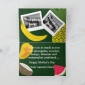 Carte Joyeuse grand-mère avec des fruits (Intérieur)