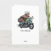 Carte Joyeuse grand-mère d'anniversaire personnalisée (Dos)