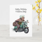 Carte Joyeuse grand-mère d'anniversaire personnalisée (Fleur jaune)