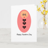 Carte Joyeuse journée d'adoption (Fleur jaune)