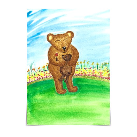 Carte "Joyeuse journée d'adoption" Bears in Summer Garde