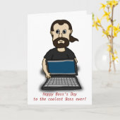 Carte Joyeuse journée de Boss au patron le plus cool jam (Fleur jaune)