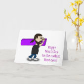 Carte Joyeuse journée de Boss au patron le plus cool jam (Fleur jaune)