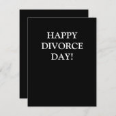 Carte Joyeuse journée de divorce (Devant / Derrière)