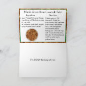 Carte Joyeuse Journée de la casserole de haricots verts (Intérieur)