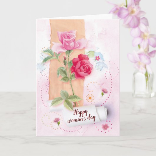Carte Joyeuse journée de la femme (Orchidée)