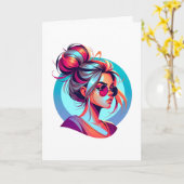 Carte Joyeuse Journée de la femme | 8 mars (Fleur jaune)