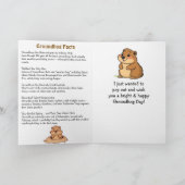 Carte Joyeuse journée de la marmotte ! 2 février (Intérieur)